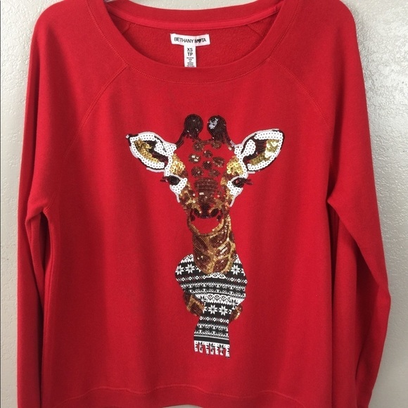 Bethany Mota Giraffe Sweater Size XS Like New - Picture 2 of 7